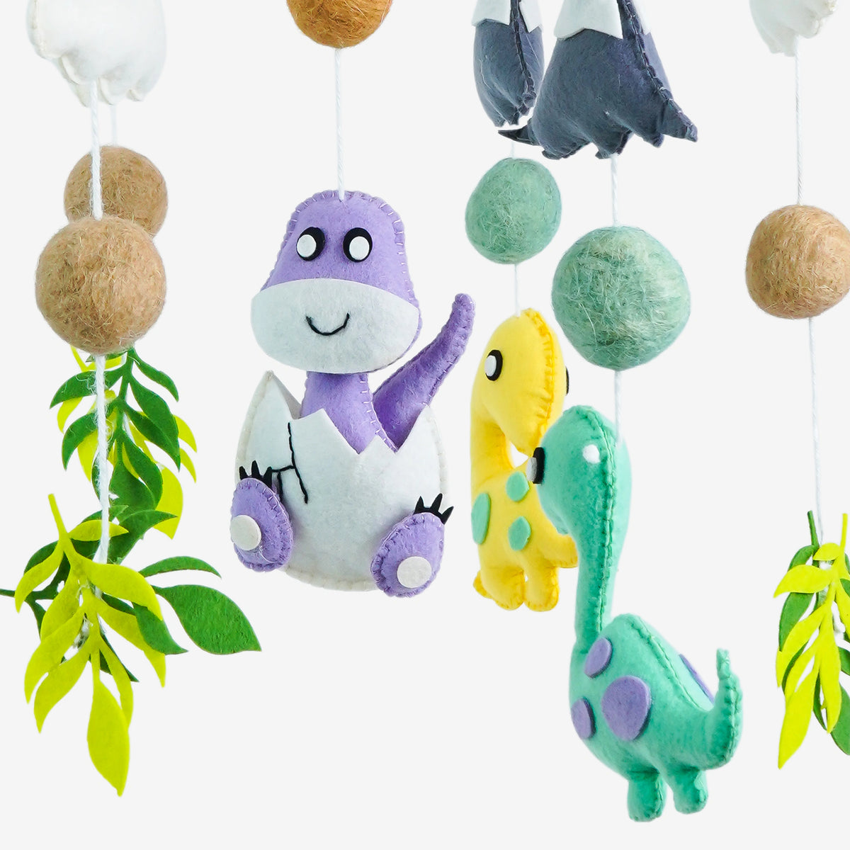 Babble Wrap Cot / Crib Mobile - Dino Doze
