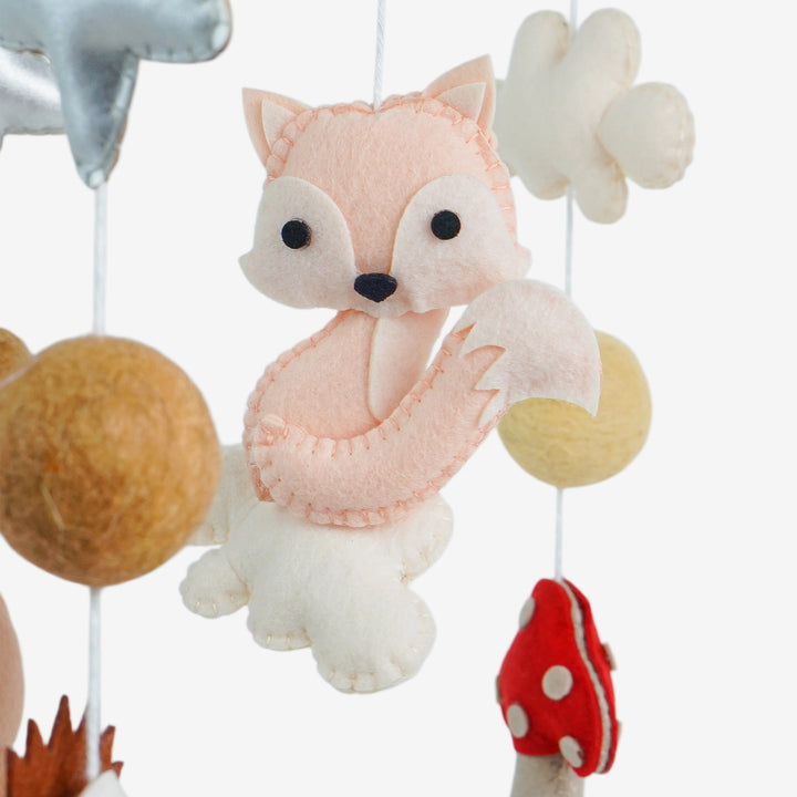 Babble Wrap Cot / Crib Mobile - Little Woodland Tales