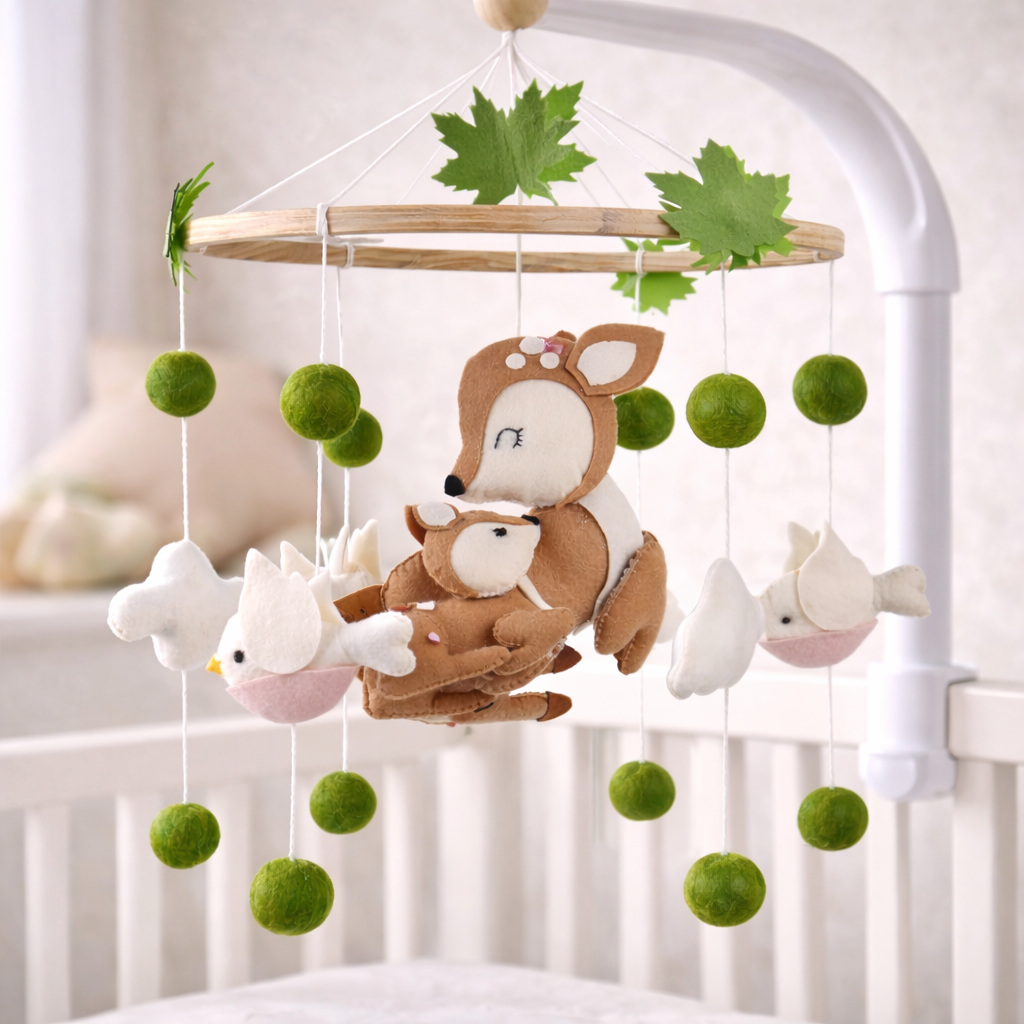 Babble Wrap Cot / Crib Mobile - Mommy's Little Fawn
