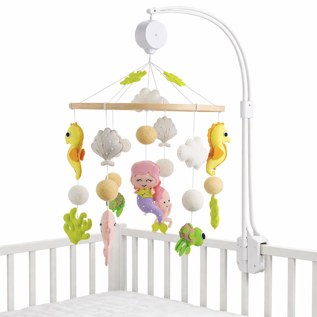 Babble Wrap Cot / Crib Mobile - Mystical Ocean Friends