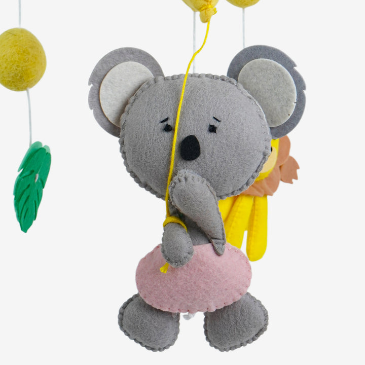 Babble Wrap Cot / Crib Mobile - Safari Adventure