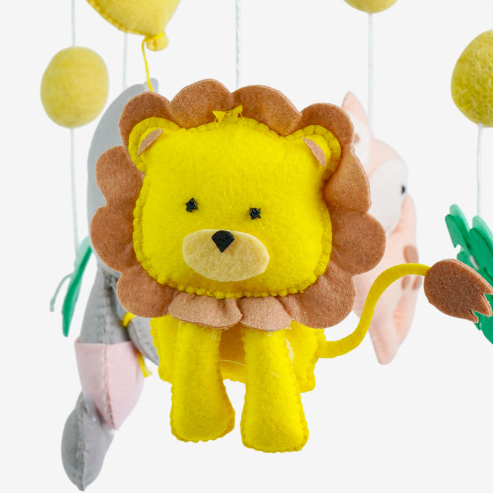 Babble Wrap Cot / Crib Mobile - Safari Adventure