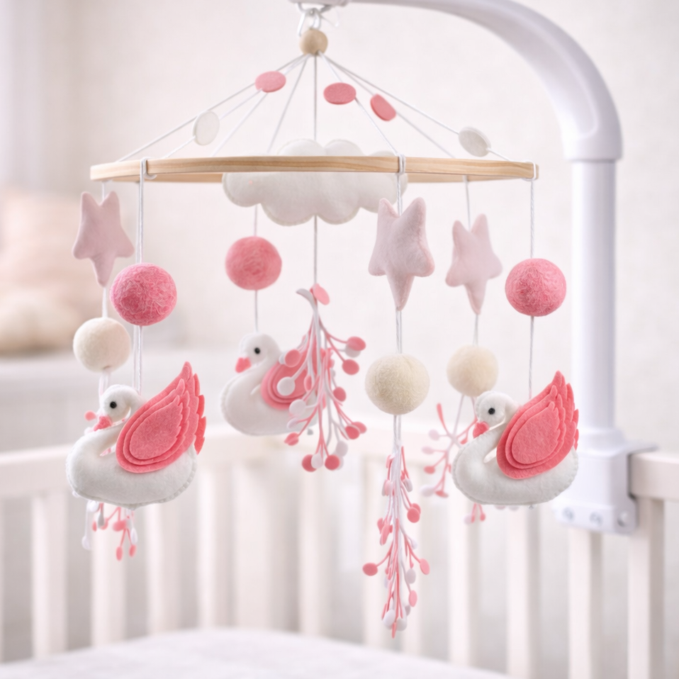 Babble Wrap Cot / Crib Mobile - Starlit Wings