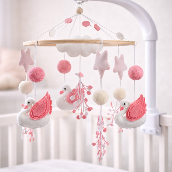 Babble Wrap Cot / Crib Mobile - Starlit Wings