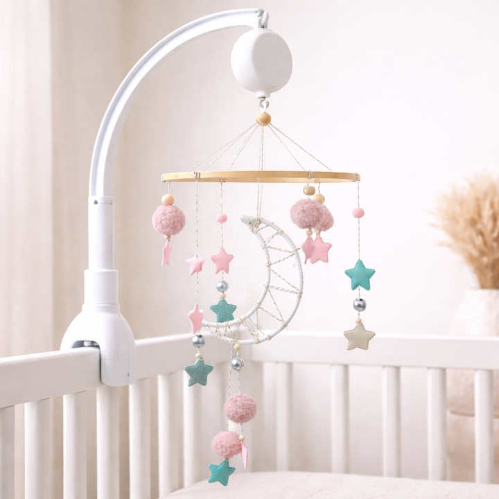 Babble Wrap Cot / Crib Mobile - Starry Moon