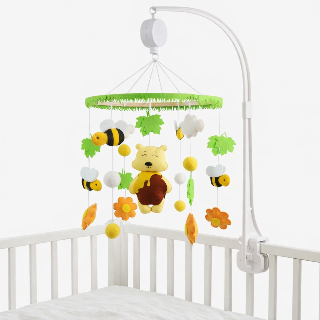 Babble Wrap Cot / Crib Mobile - Sweet Honey Dreams