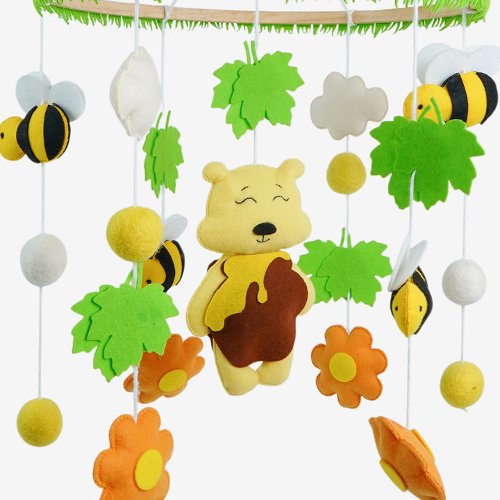 Babble Wrap Cot / Crib Mobile - Sweet Honey Dreams