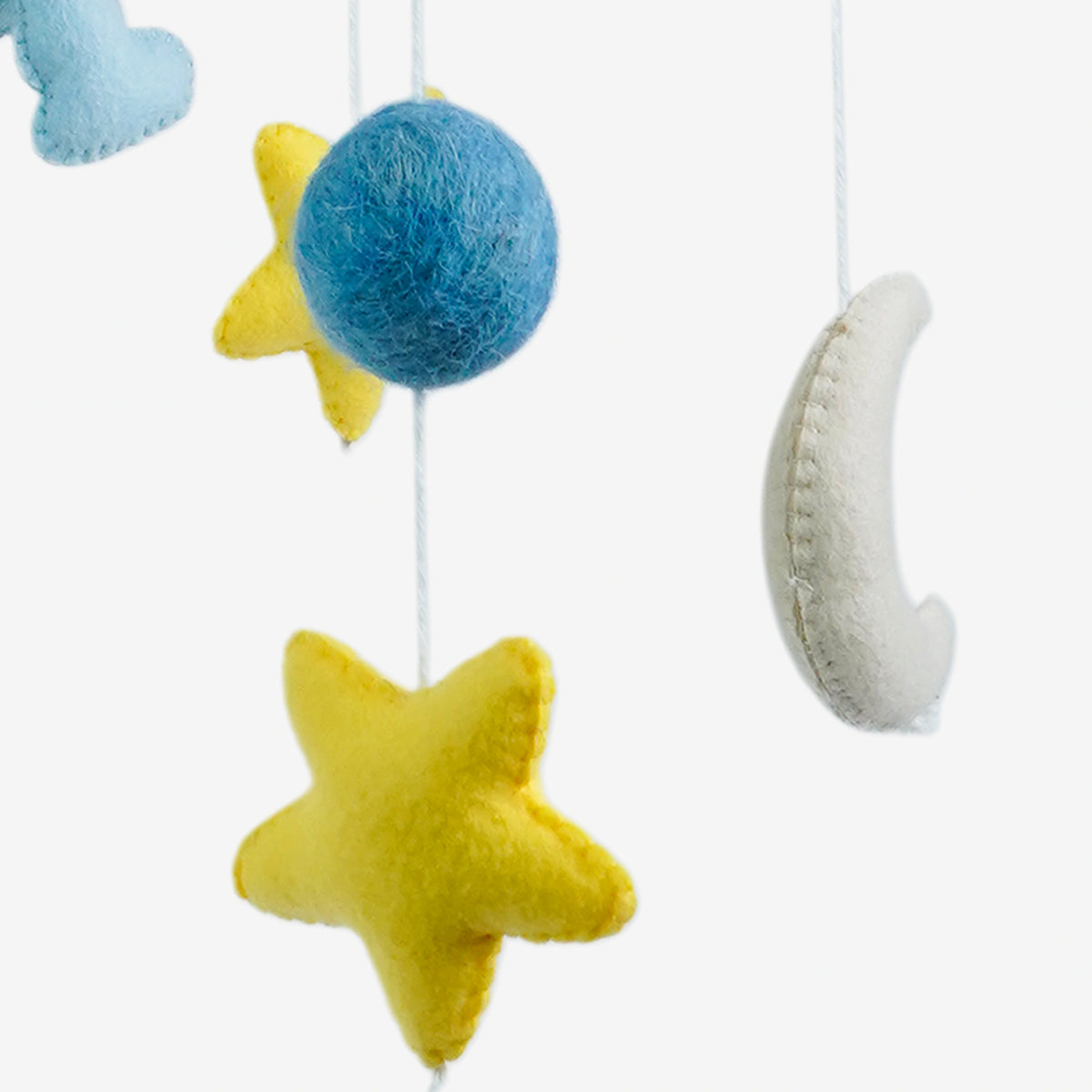 Babble Wrap Cot / Crib Mobile - Teddy on a Swing