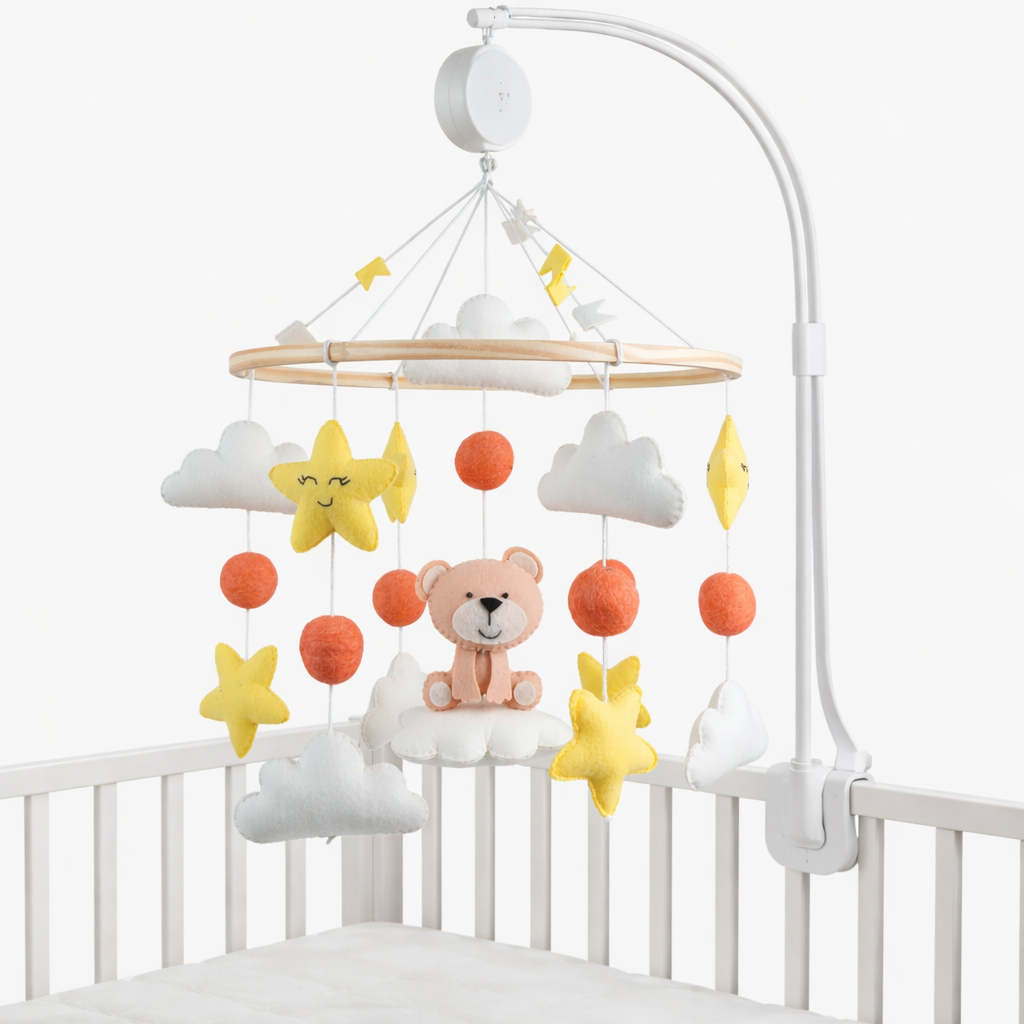 Babble Wrap Cot / Crib Mobile - Teddy’s Twilight