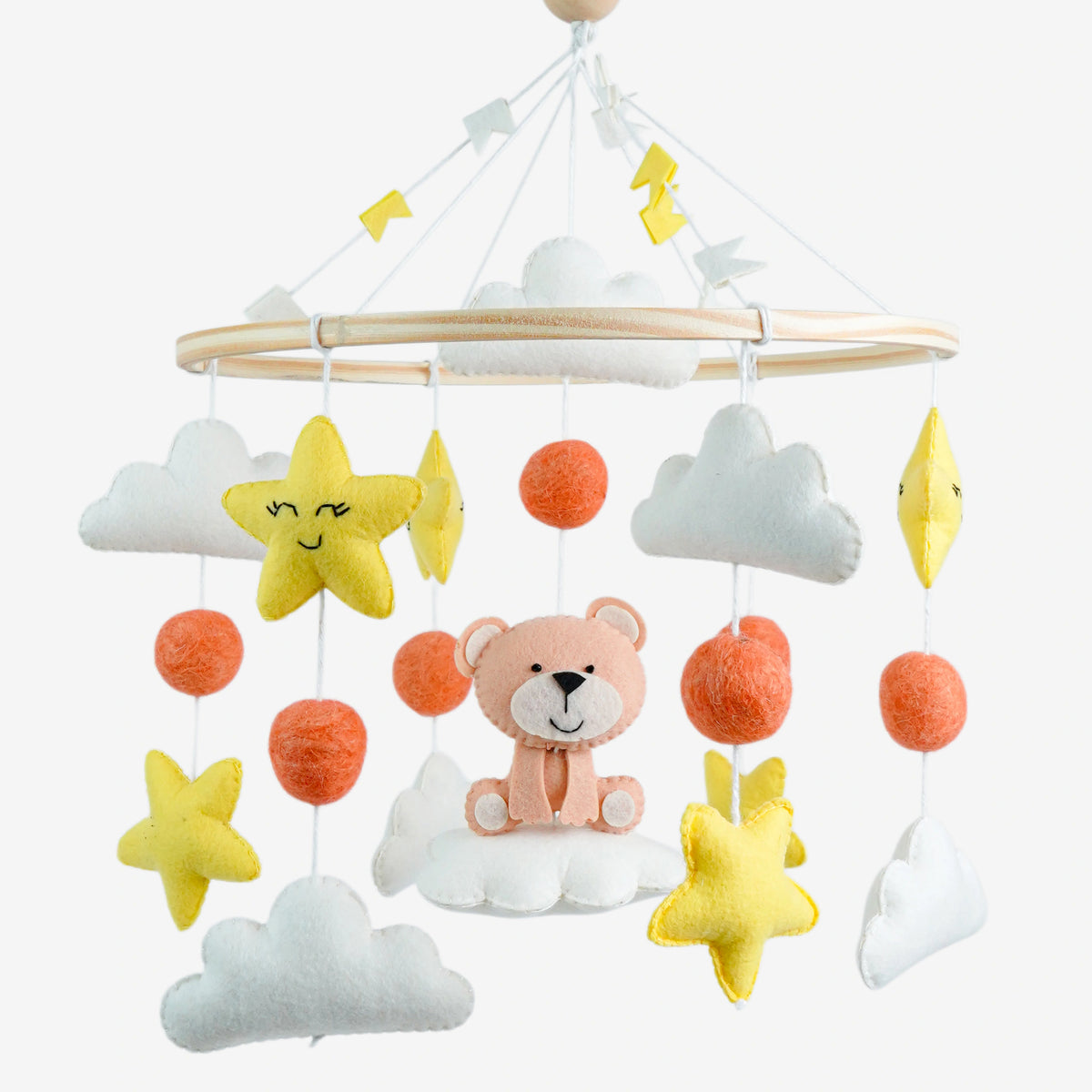 Babble Wrap Cot / Crib Mobile - Teddy’s Twilight
