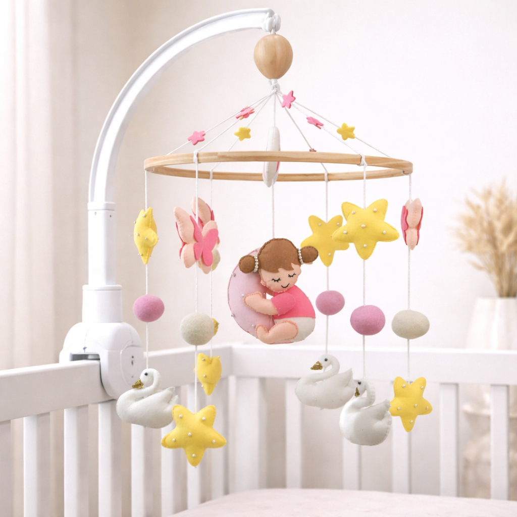 Babble Wrap Cot / Crib Mobile - Twinkling Princess