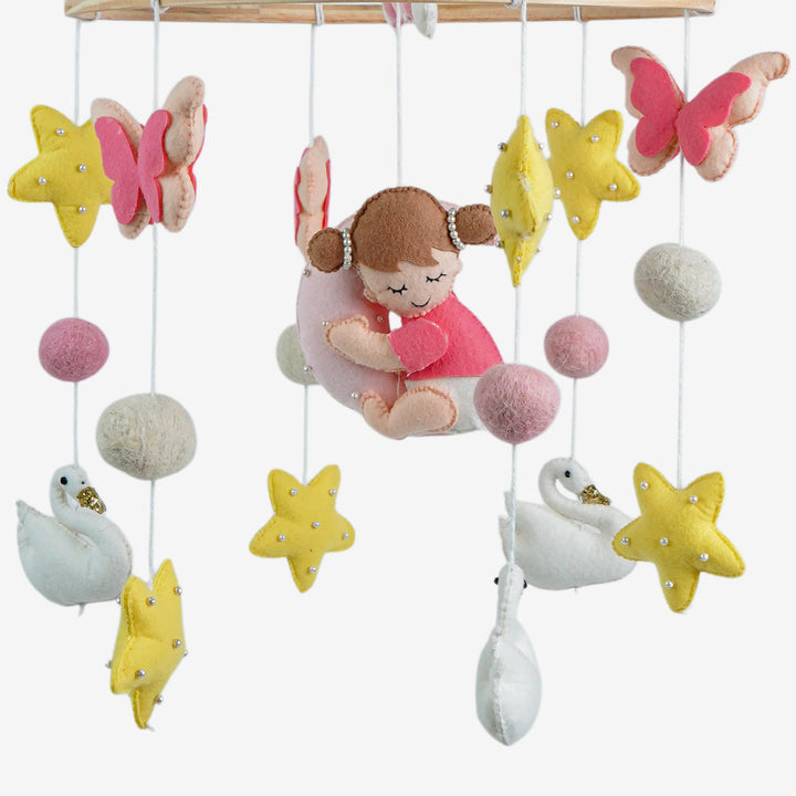 Babble Wrap Cot / Crib Mobile - Twinkling Princess