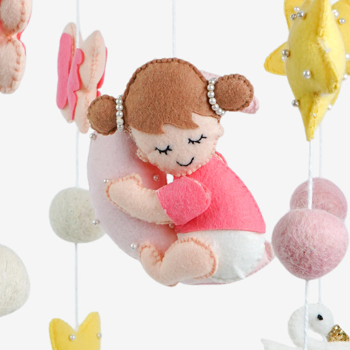 Babble Wrap Cot / Crib Mobile - Twinkling Princess