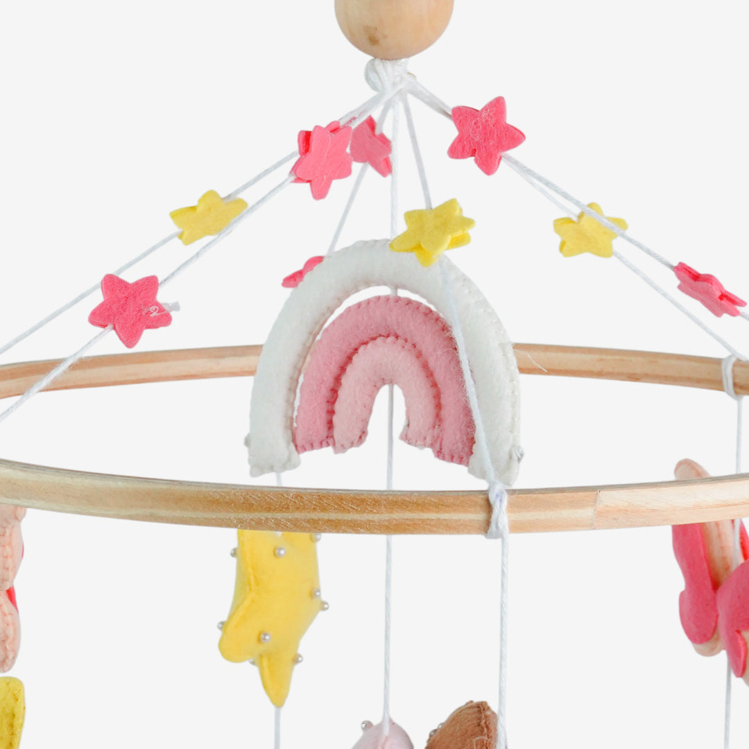 Babble Wrap Cot / Crib Mobile - Twinkling Princess