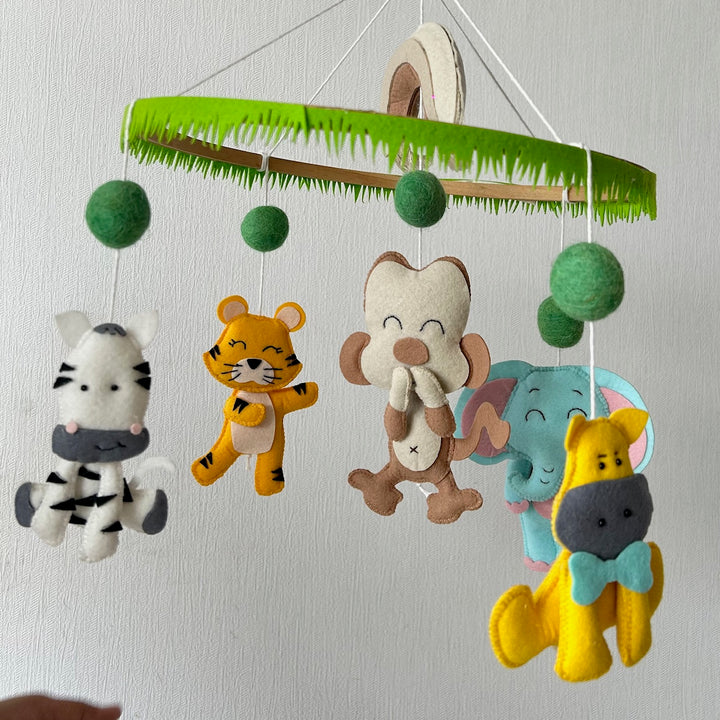 Babble Wrap Cot / Crib Mobile - Zoo Crew