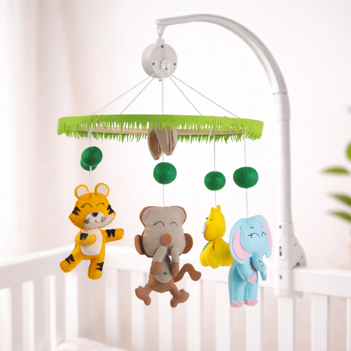 Babble Wrap Cot / Crib Mobile - Zoo Crew