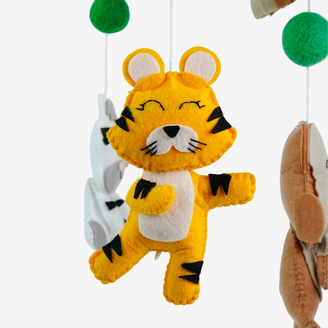 Babble Wrap Cot / Crib Mobile - Zoo Crew
