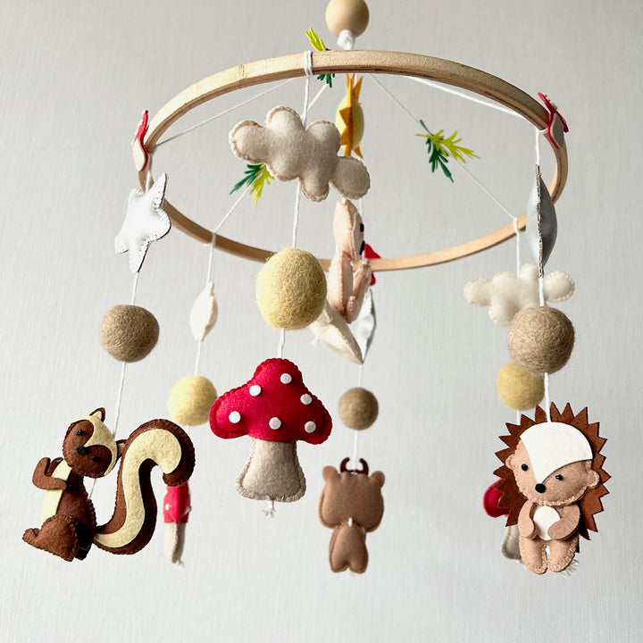 Babble Wrap Cot / Crib Mobile - Forest Friends