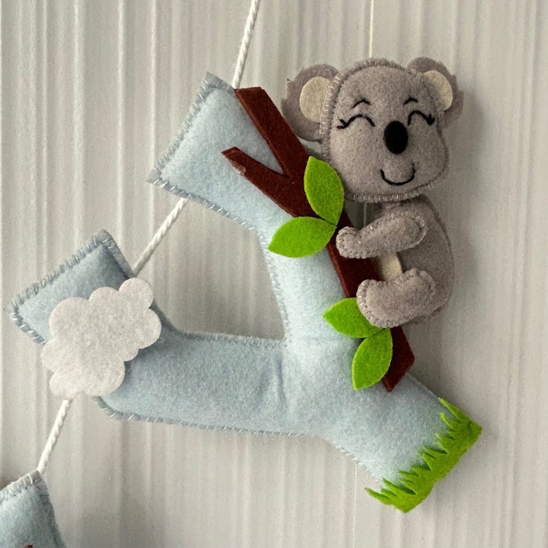 Babble Wrap Cuddly Koala Name Bunting/Garland