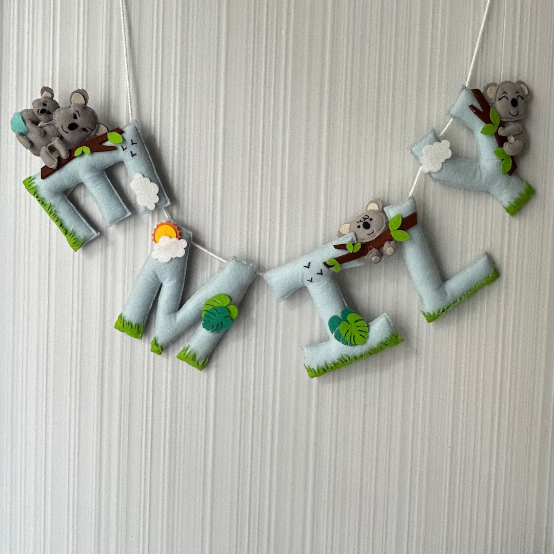 Babble Wrap Cuddly Koala Name Bunting/Garland