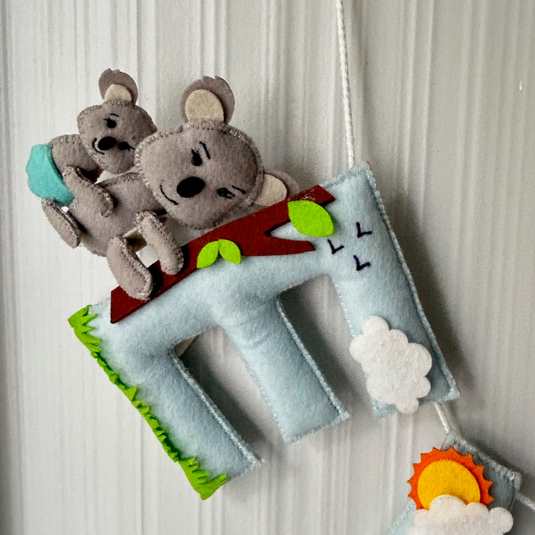 Babble Wrap Cuddly Koala Name Bunting/Garland