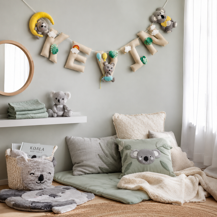 Babble Wrap Dreamy Koala Name Bunting/Garland
