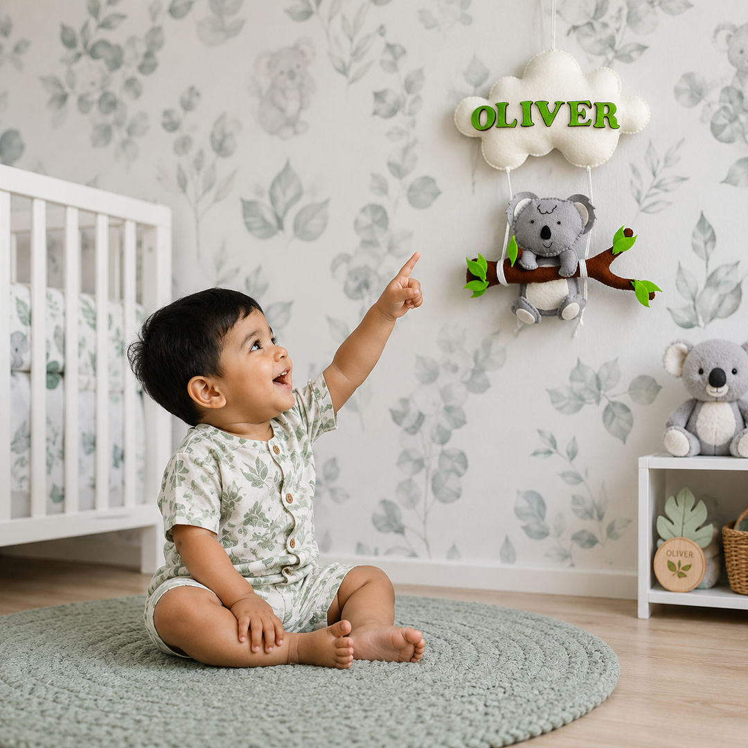 Babble Wrap Dreamy Koala Name Hanging