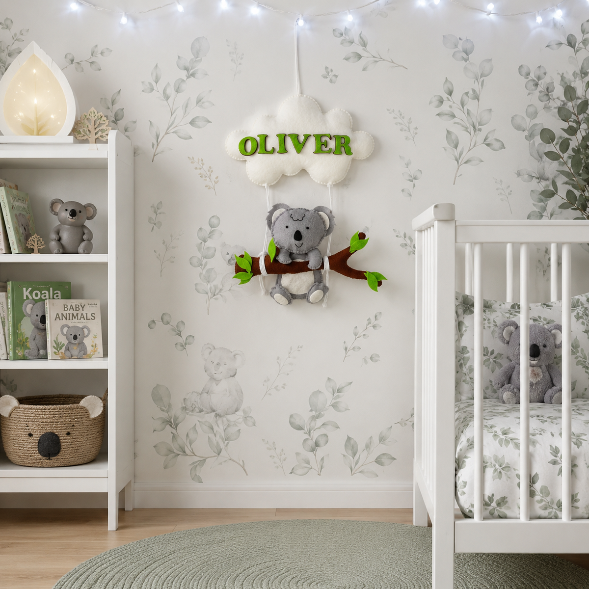 Babble Wrap Dreamy Koala Name Hanging