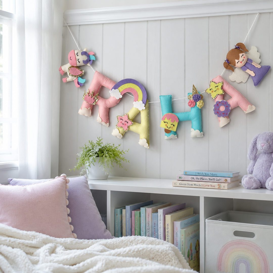 Babble Wrap  Dreamy Unicorn Name Bunting/Garland