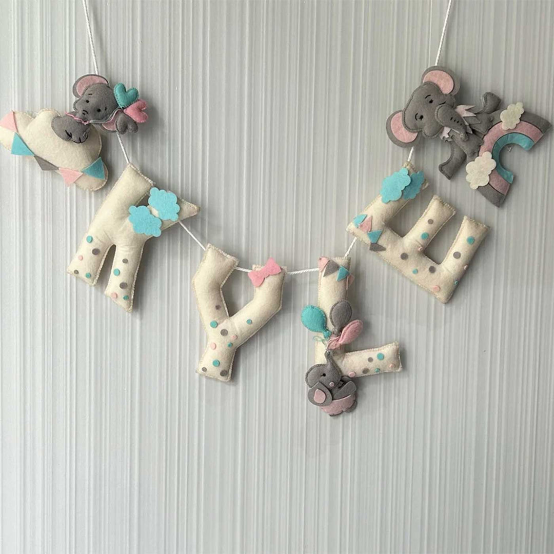 Babble Wrap Ellie in the Sky Name Bunting/Garland