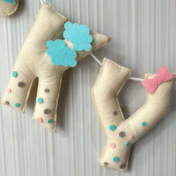 Babble Wrap Ellie in the Sky Name Bunting/Garland