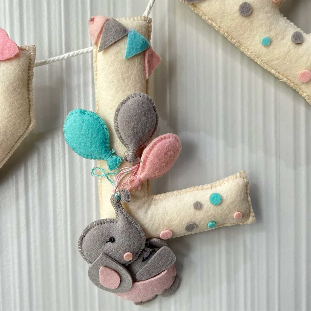 Babble Wrap Ellie in the Sky Name Bunting/Garland