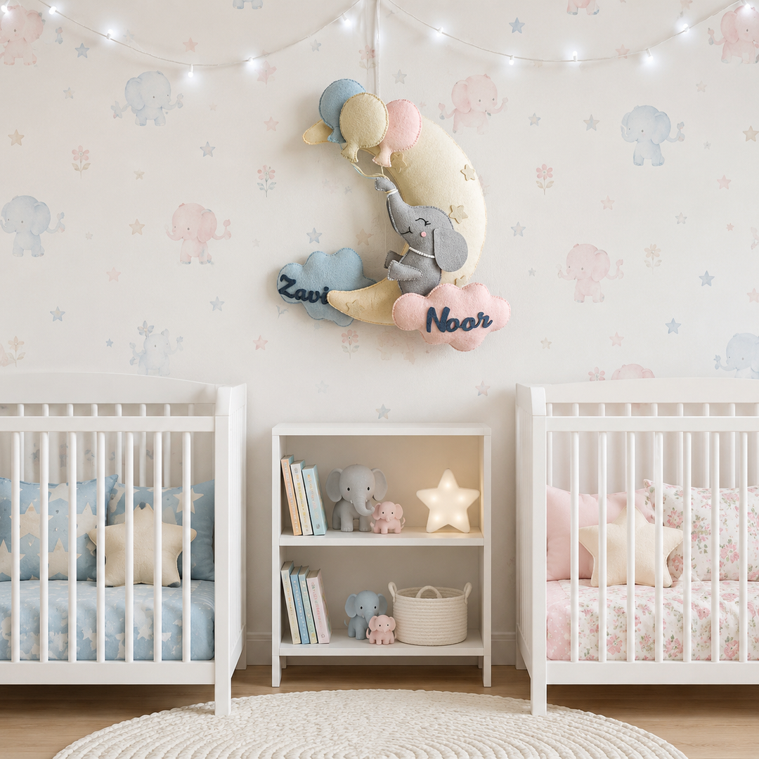 Babble Wrap Ellie in the Sky Name Hanging