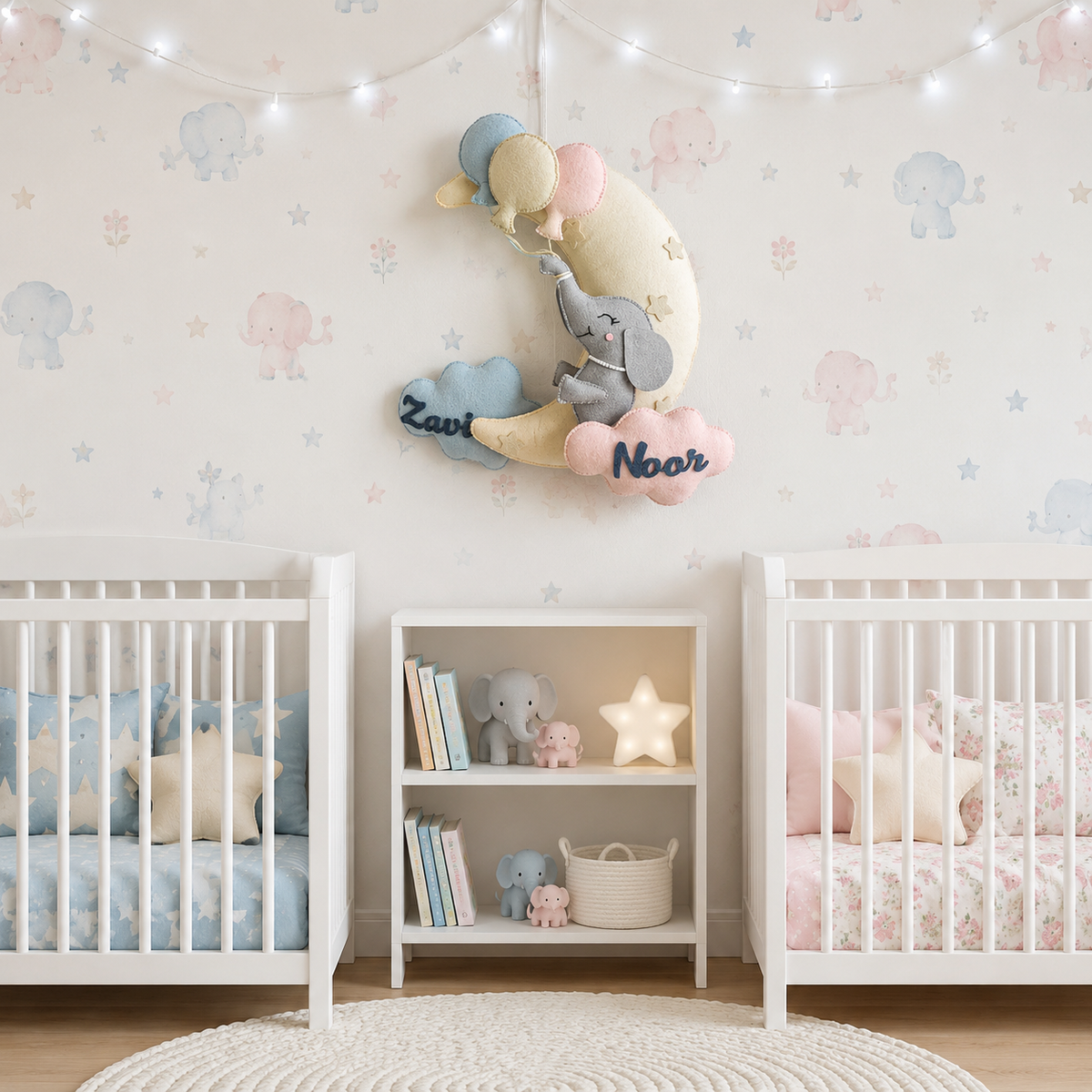 Babble Wrap Ellie in the Sky Name Hanging