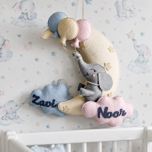 Babble Wrap Ellie in the Sky Name Hanging