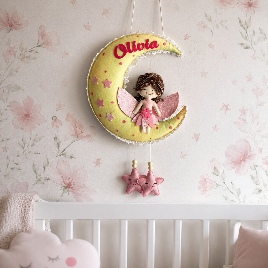 Babble Wrap  Fairy Blossom Name Hanging