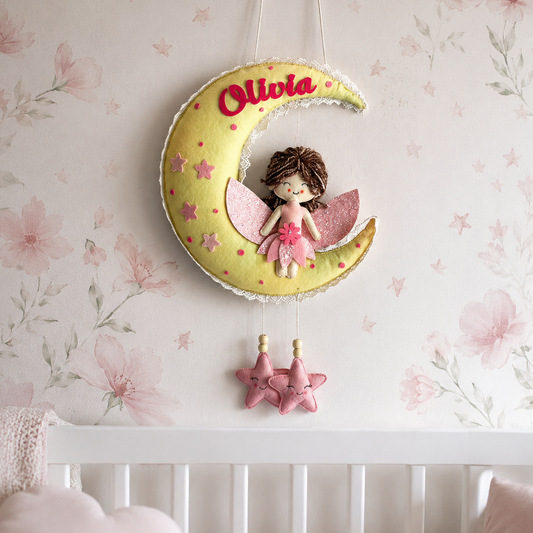 Babble Wrap  Fairy Blossom Name Hanging