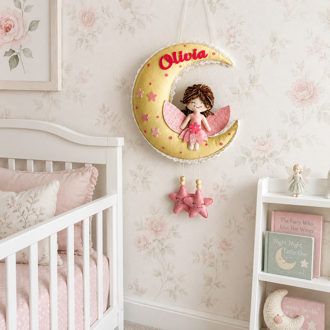 Babble Wrap  Fairy Blossom Name Hanging