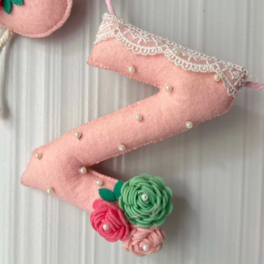 Babble Wrap FiFi the Flamingo Name Bunting/Garland