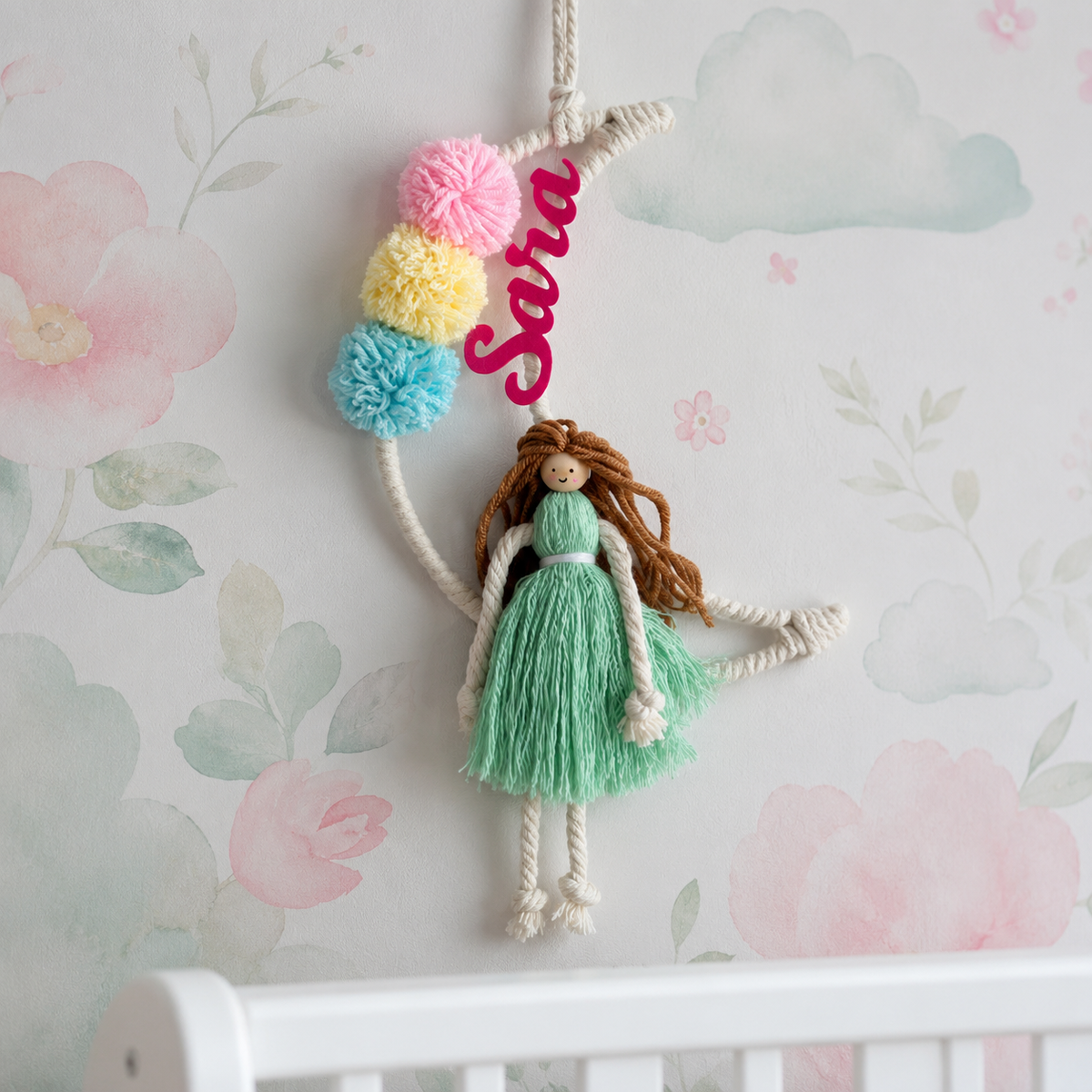 Babble Wrap Fifi Macrame Name Hanging