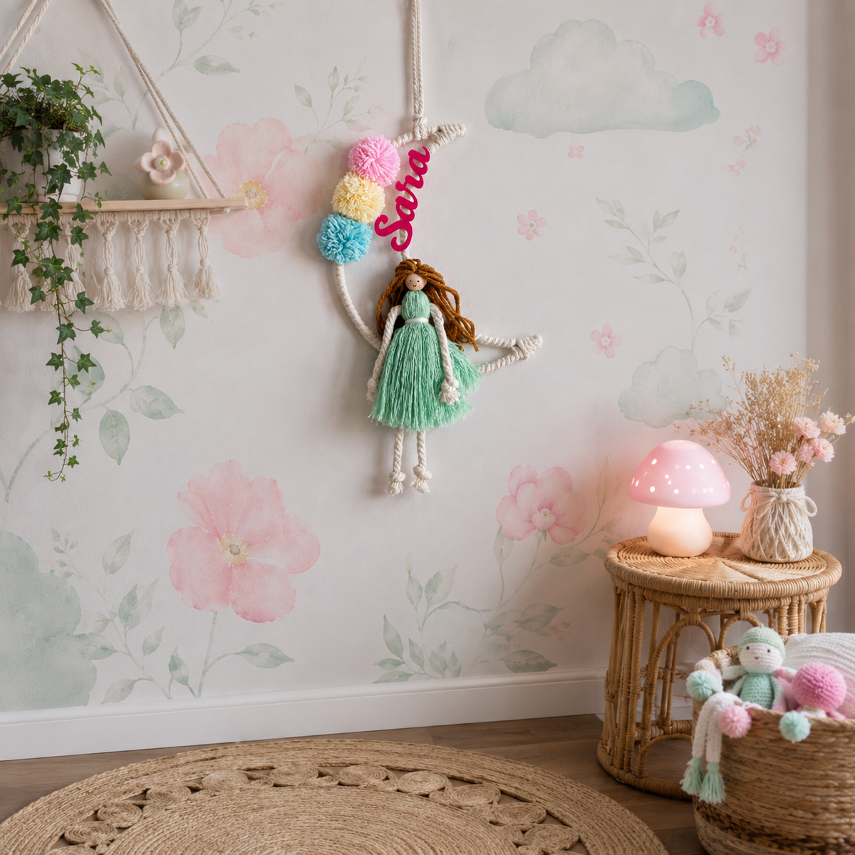 Babble Wrap Fifi Macrame Name Hanging