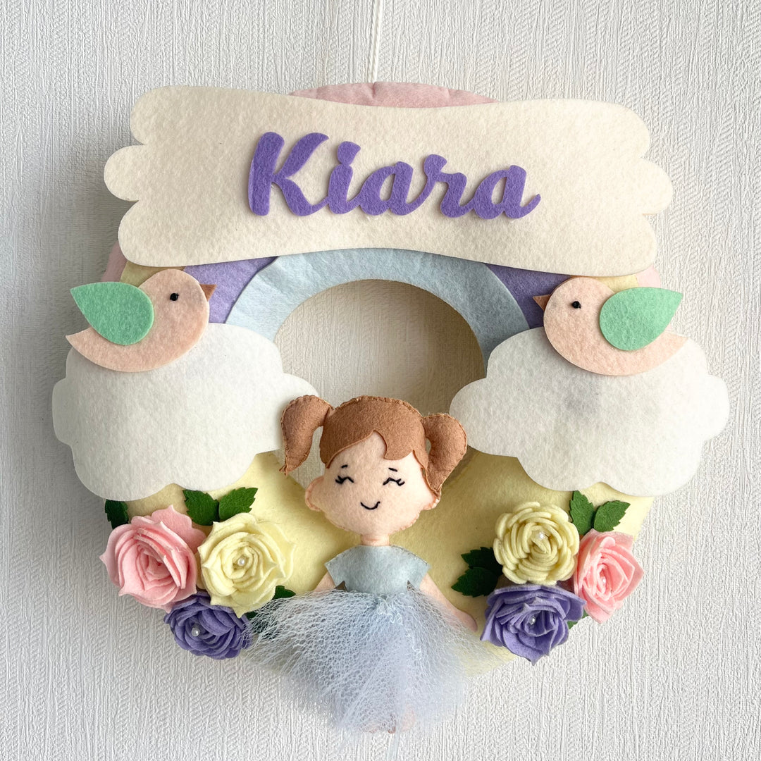 Babble Wrap  Flower Fairy Name Hanging