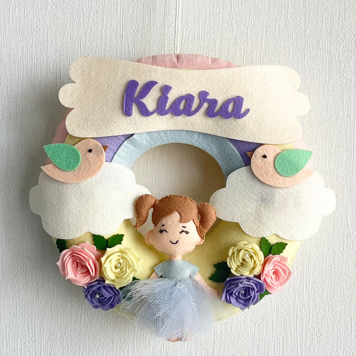 Babble Wrap  Flower Fairy Name Hanging