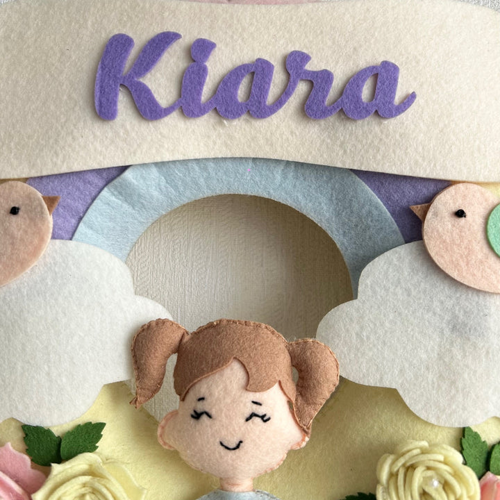 Babble Wrap  Flower Fairy Name Hanging