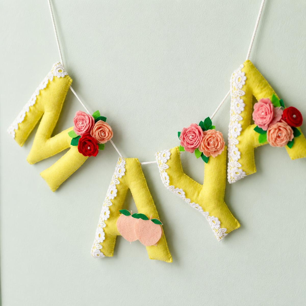 Babble Wrap Flower Field Bunting Garland