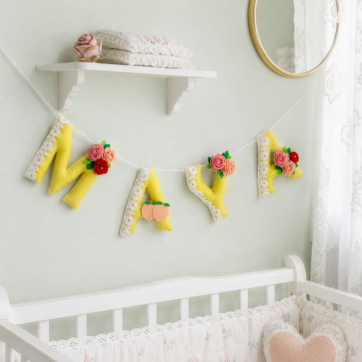Babble Wrap Flower Field Bunting Garland
