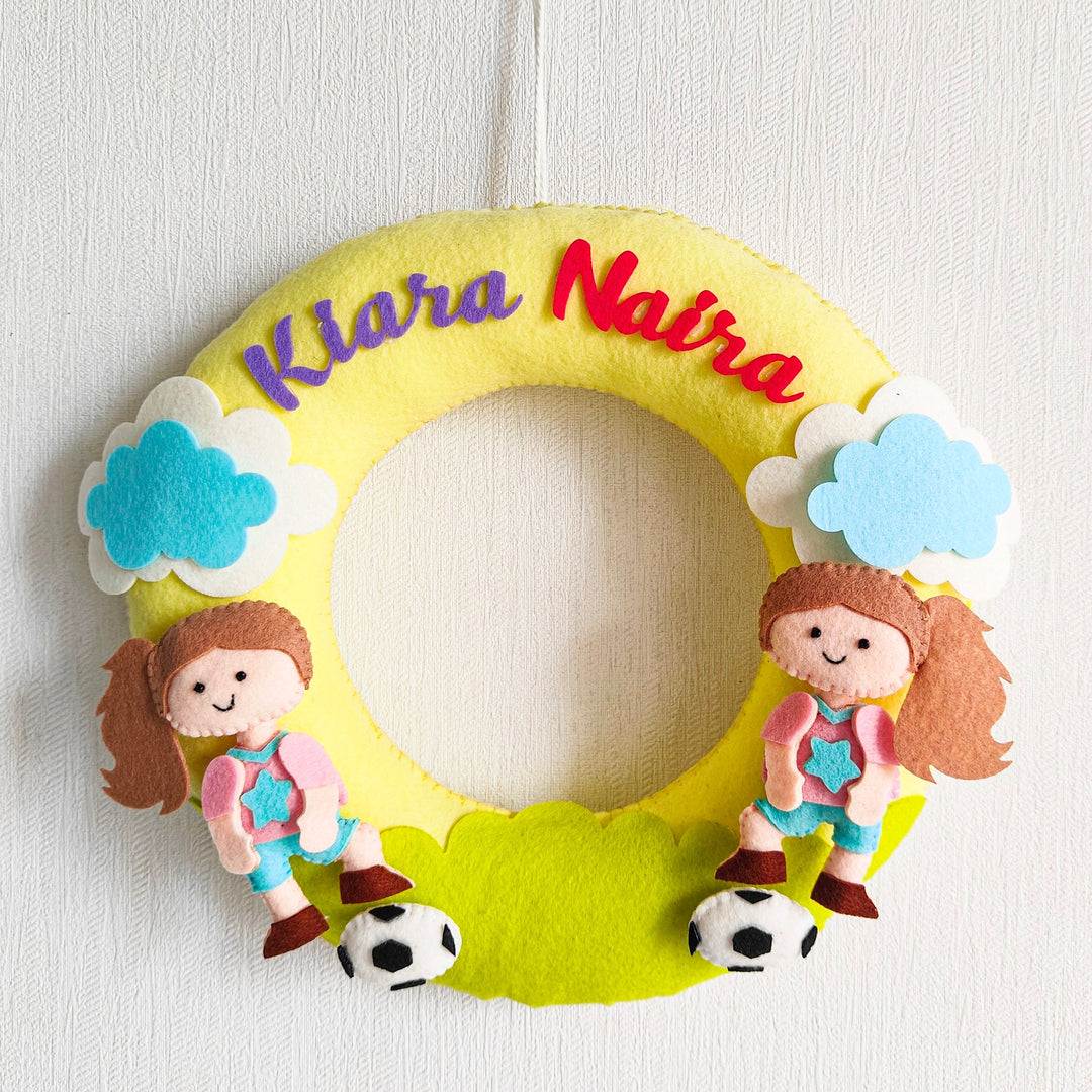 Babble Wrap Football Frenzy Name Hanging