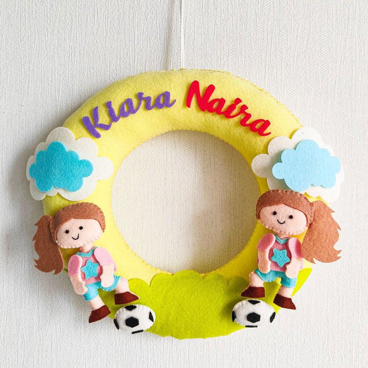 Babble Wrap Football Frenzy Name Hanging