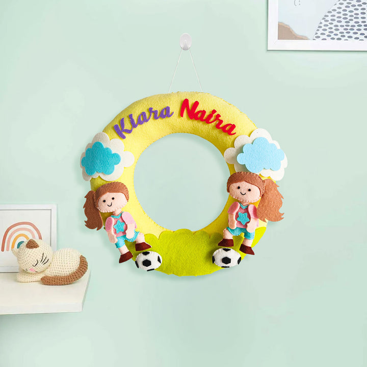 Babble Wrap Football Frenzy Name Hanging