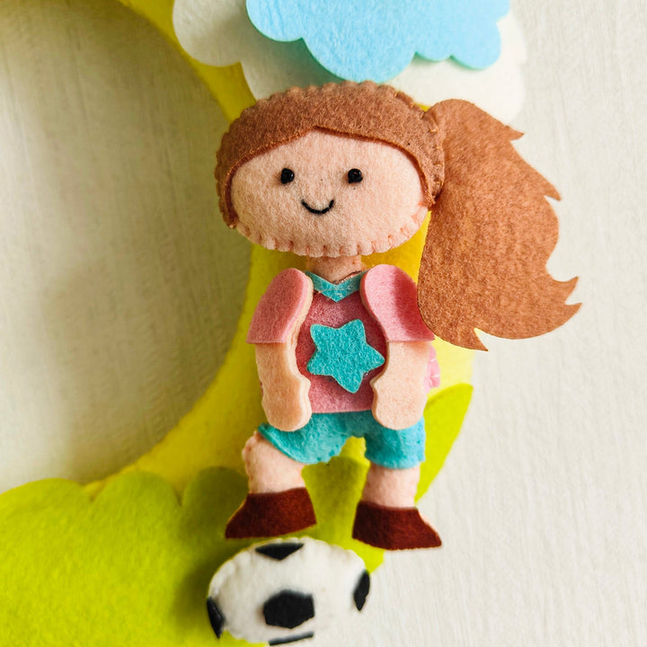 Babble Wrap Football Frenzy Name Hanging